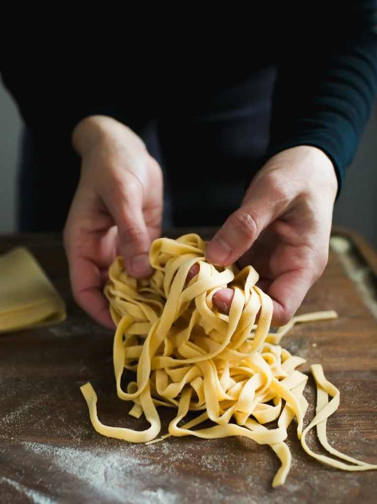 What is homemade pasta made of