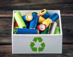 What is the disposal method for batteries?